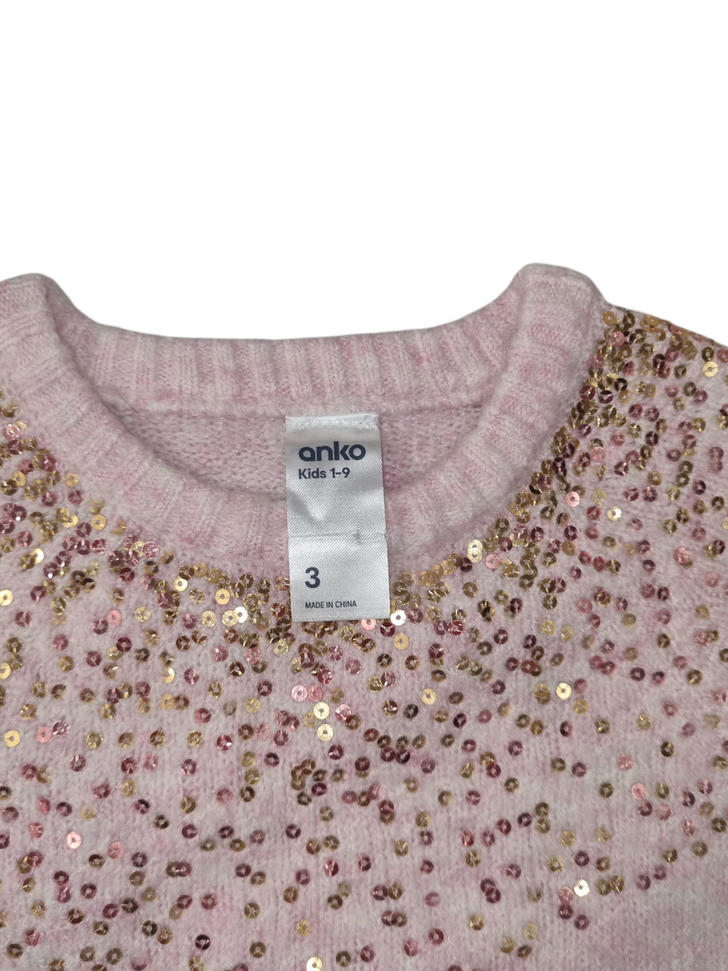 Anko - Sparkle Knit Long Line Jumper - Size 3