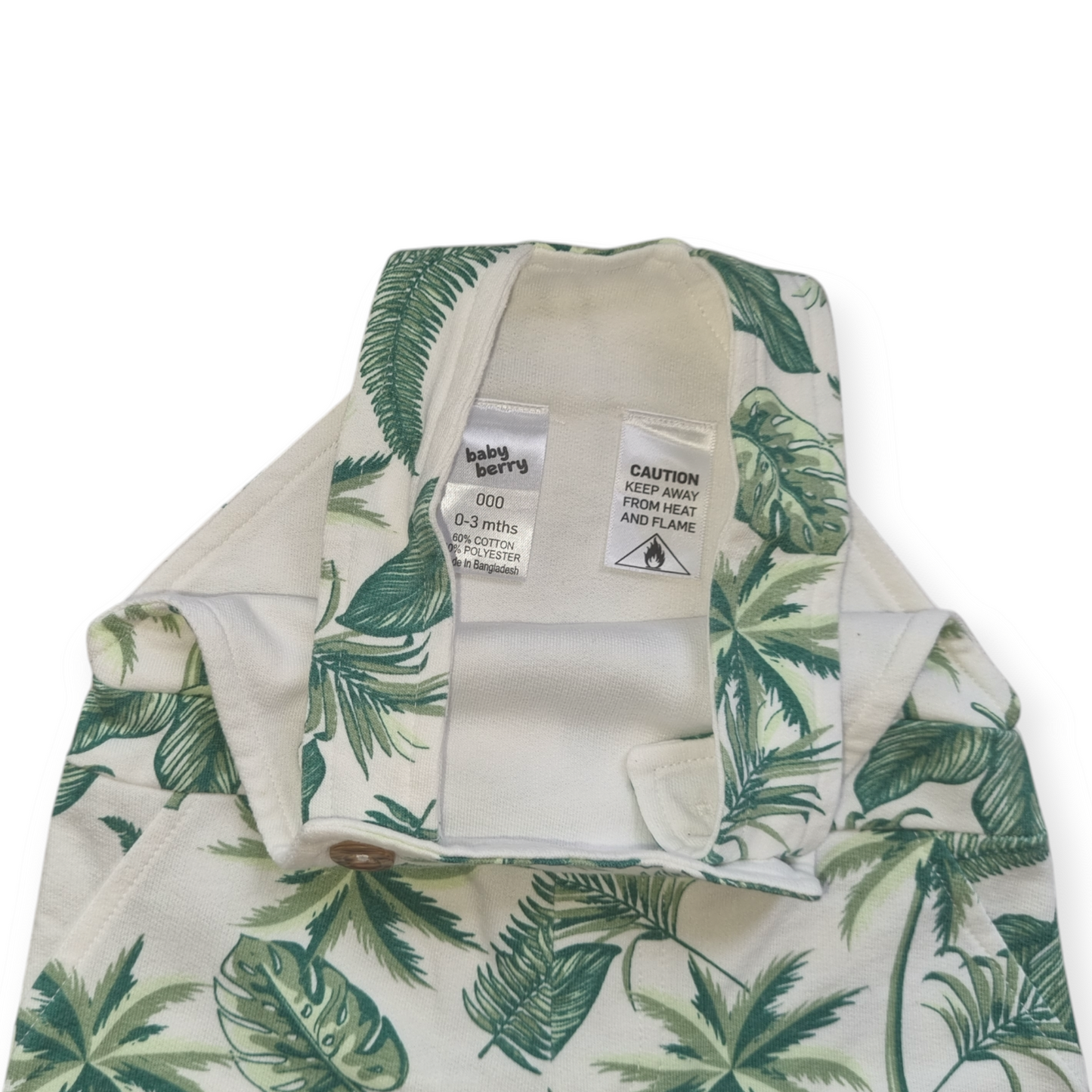 Baby Berry - Leafy Overall Romper - Size 000