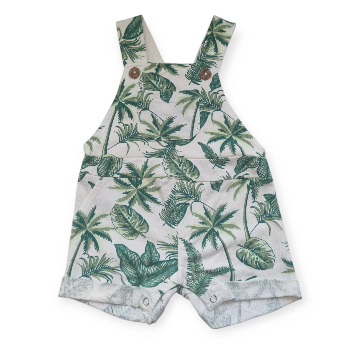 Baby Berry - Leafy Overall Romper - Size 000