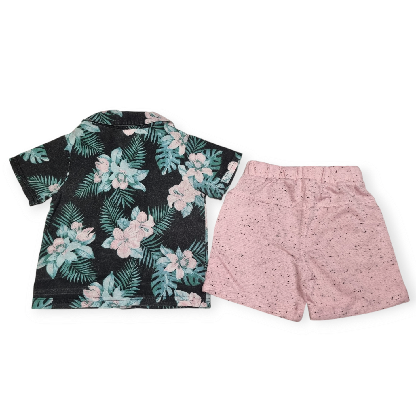 Baby Baby - Pink Hawaiian Set - Size 0