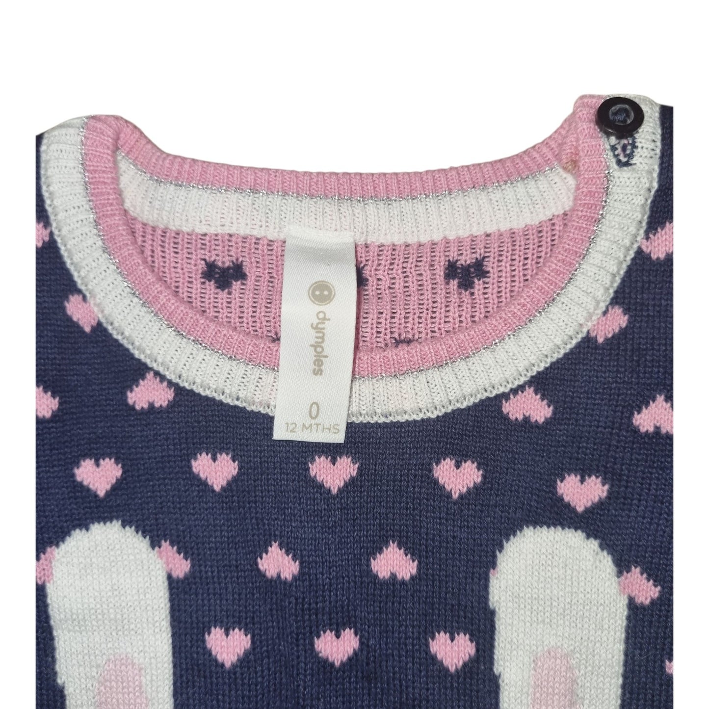 Dymples - Bunny Knit Jumper - Size 0