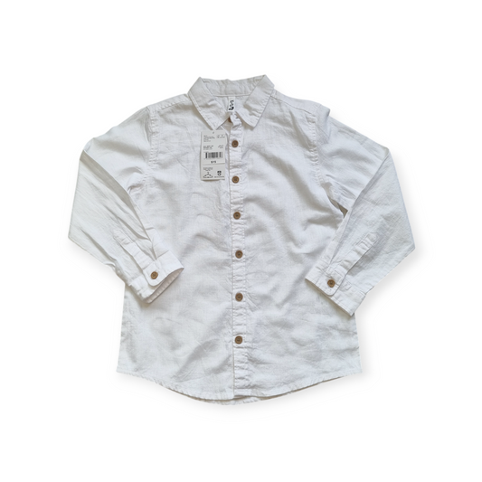 K-D - Long Sleeve White Dress Shirt - Size 6