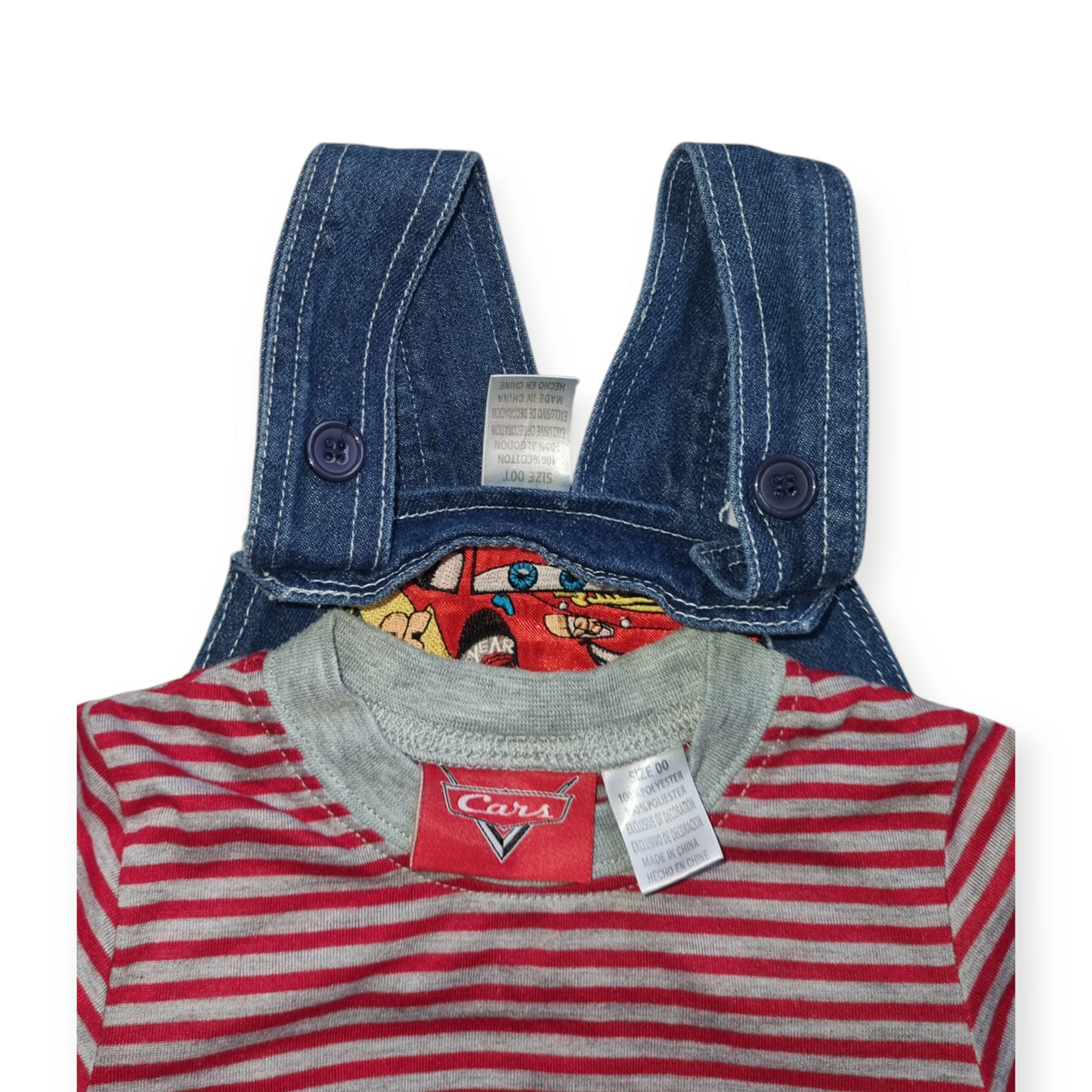 Disney - Lightening McQueen Overall Summer set - Size 00