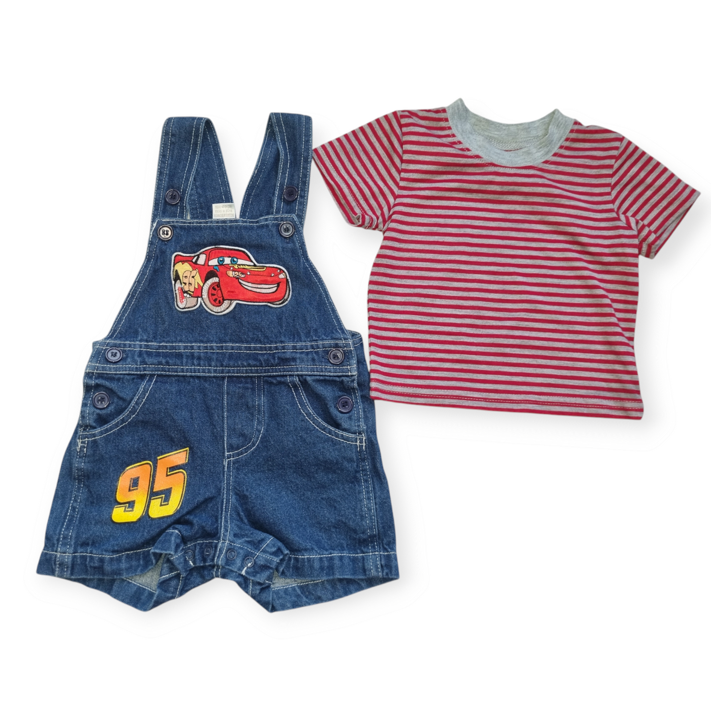 Disney - Lightening McQueen Overall Summer set - Size 00