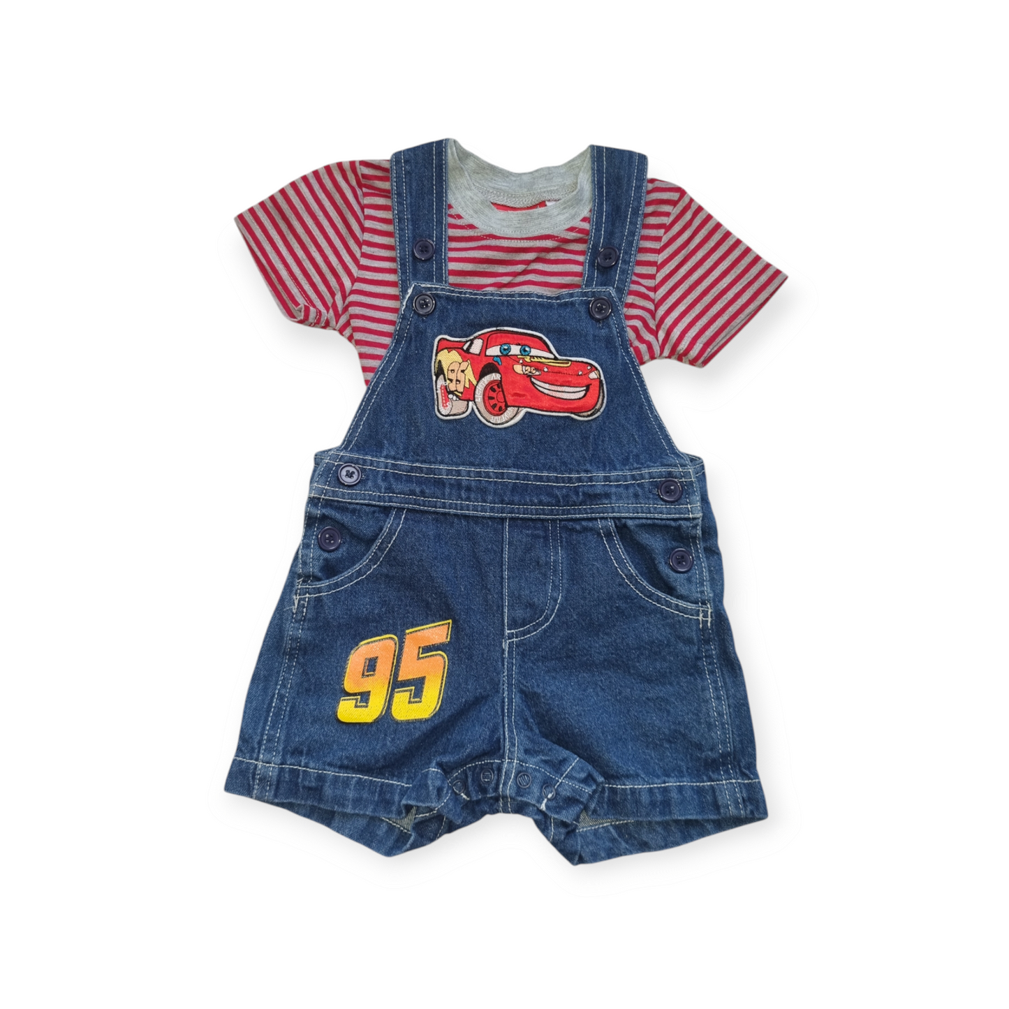 Disney - Lightening McQueen Overall Summer set - Size 00