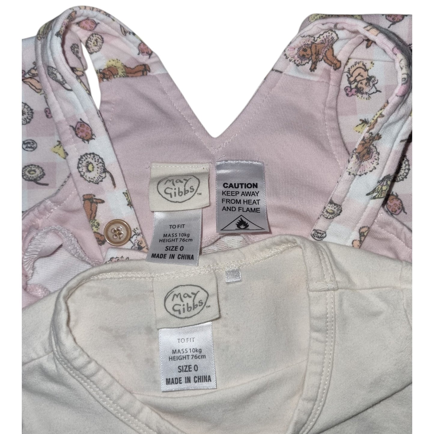 Licensed - May Gibbs Gumnut Baby Overall Set - Size 0