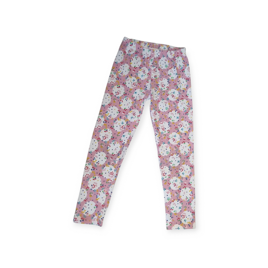 Milkshake - Pink & White Spotted Leggings - Size 7