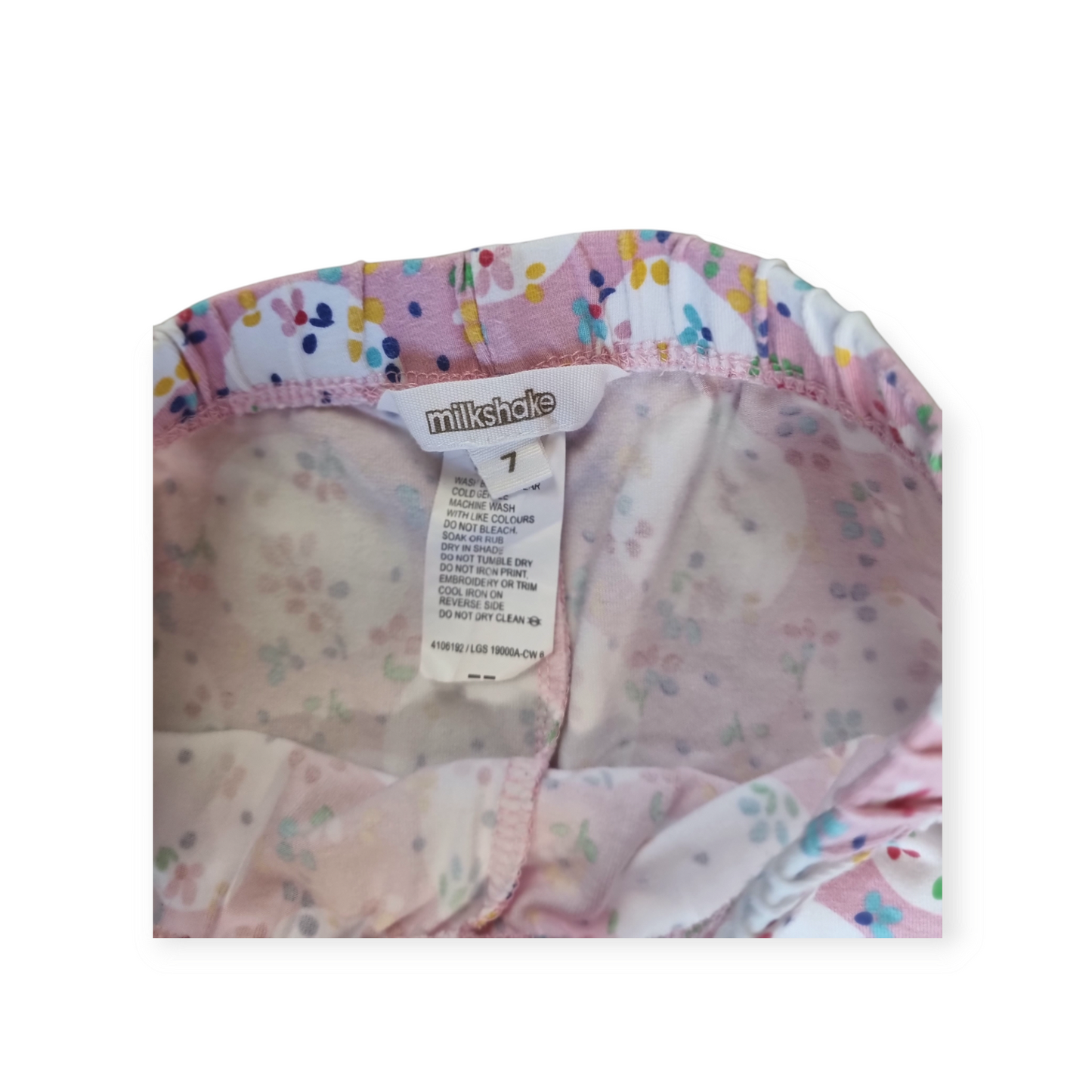 Milkshake - Pink & White Spotted Leggings - Size 7