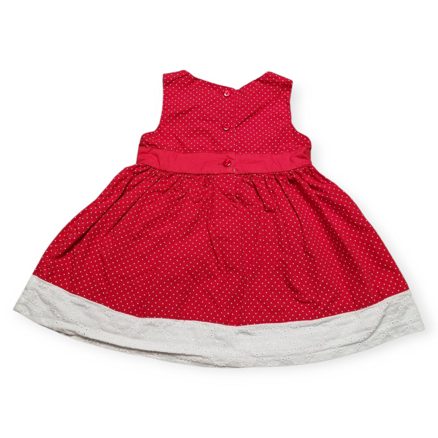 Ollie's Place - Red & White Lace Dress - Size 0