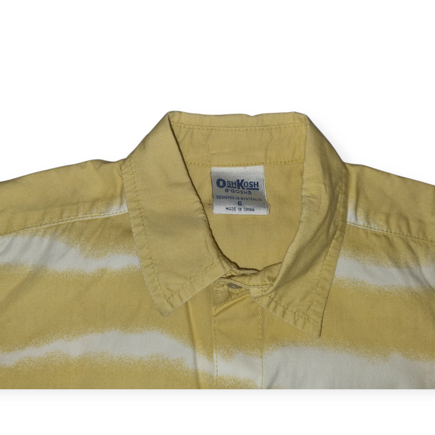 OshKosh - Yellow Stripe Dress Shirt - Size 6