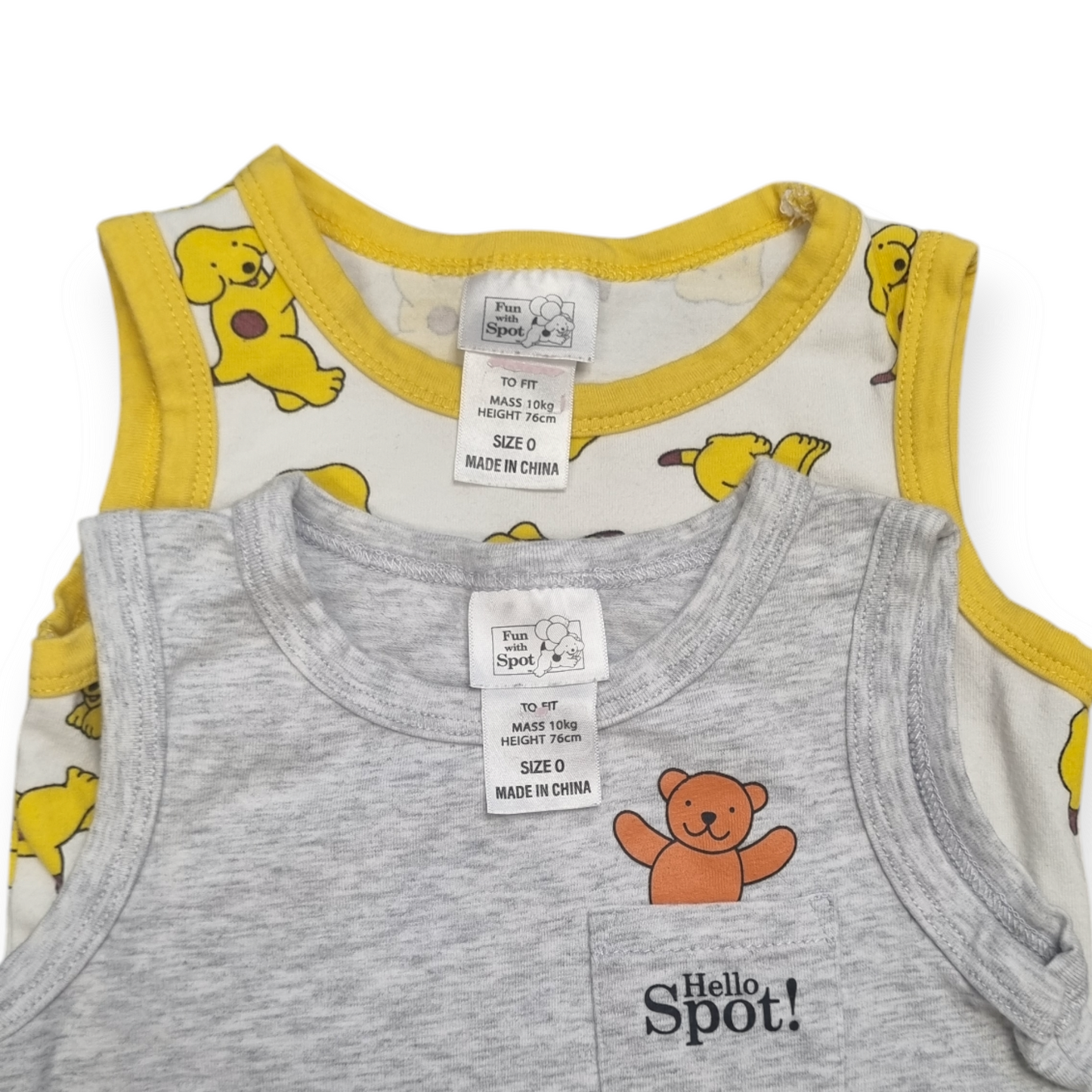 Licensed Spot the Dog - 2x body suits - Size 0