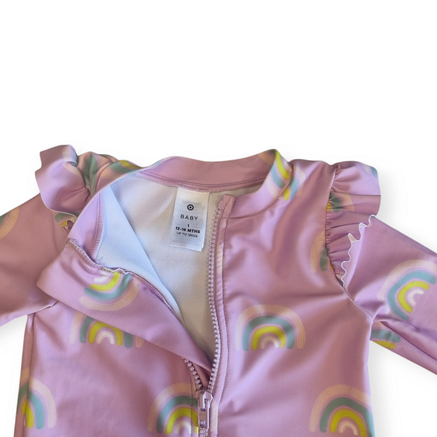 Target Baby - Rainbow Long sleeve Swimmers - Size 1