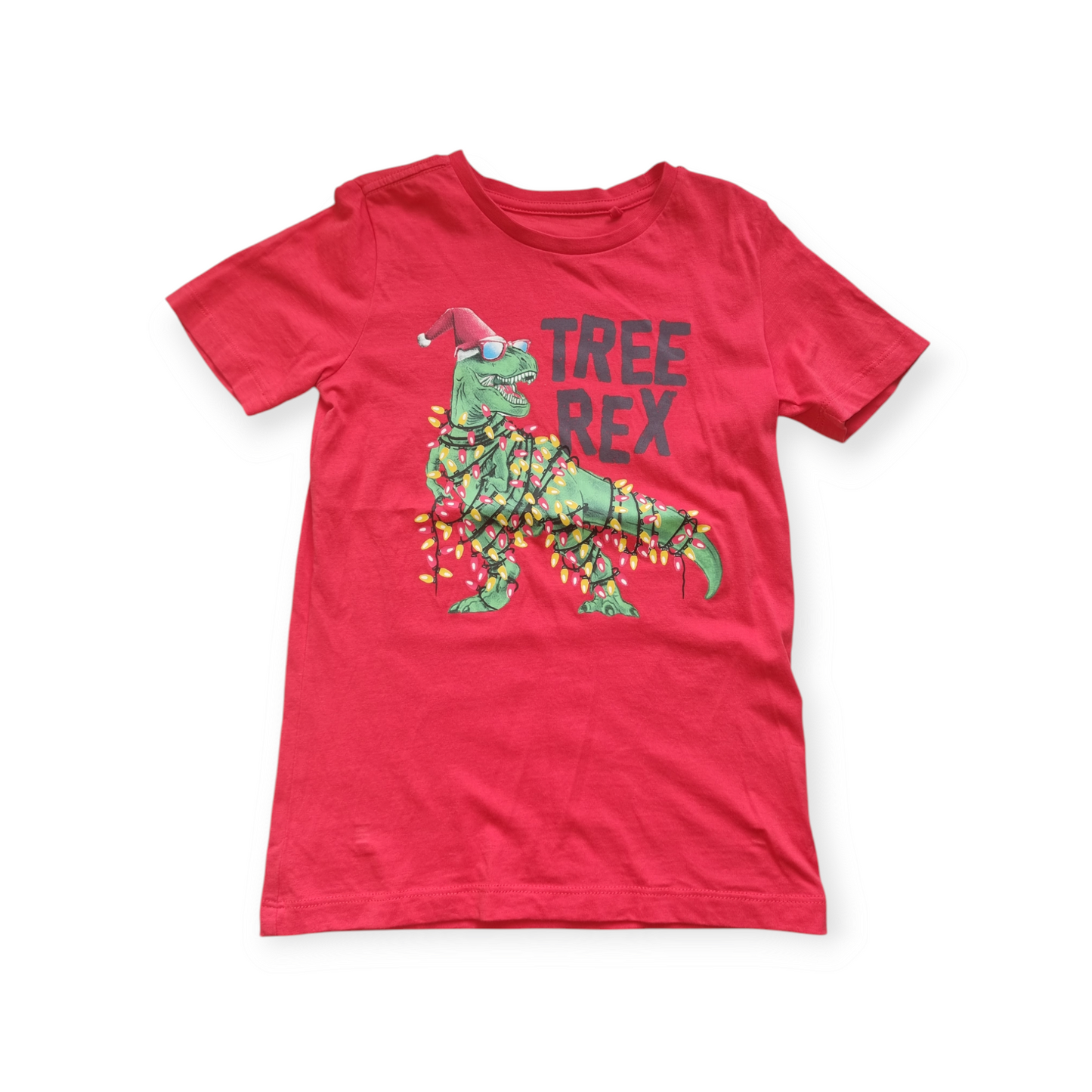 Target Kids - Tree Rex Christmas Shirt - Size 6