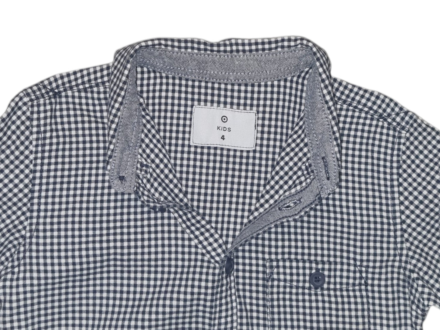 Target - Long Sleeve Check Dress Shirt - Size 4