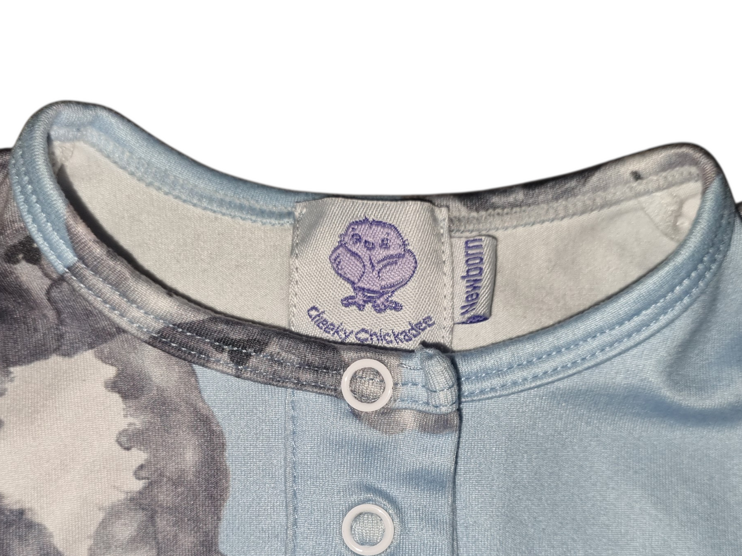 Cheeky Chickadee - Dog Print Romper - Size 0000
