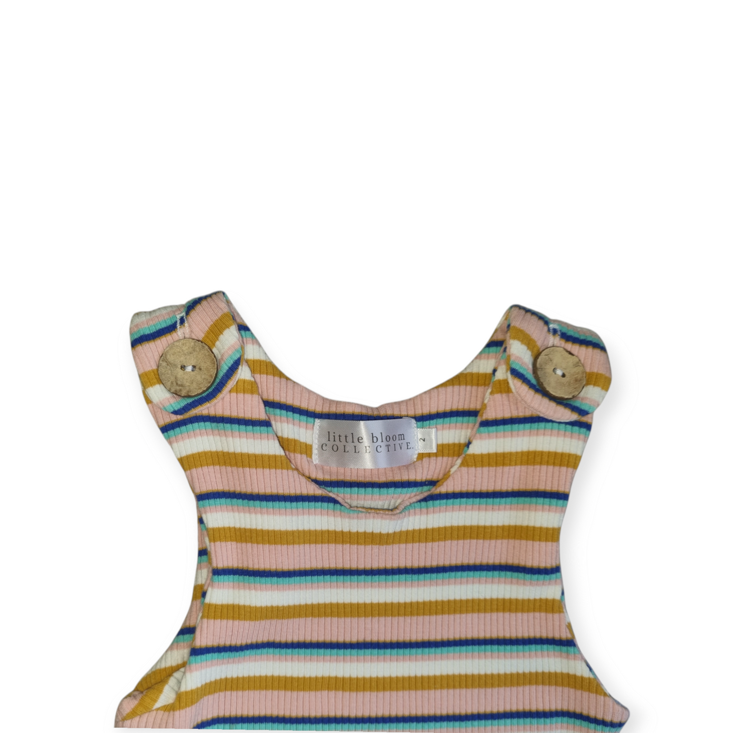Little Bloom Collective - Stripe Onesie - Size 2