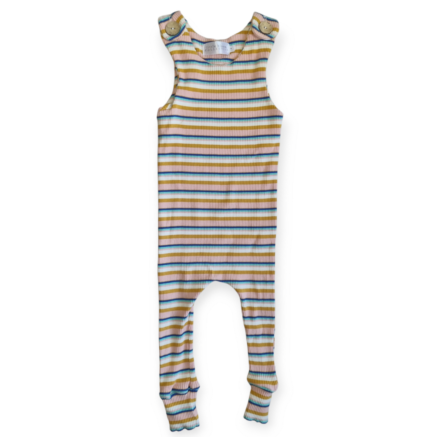 Little Bloom Collective - Stripe Onesie - Size 2