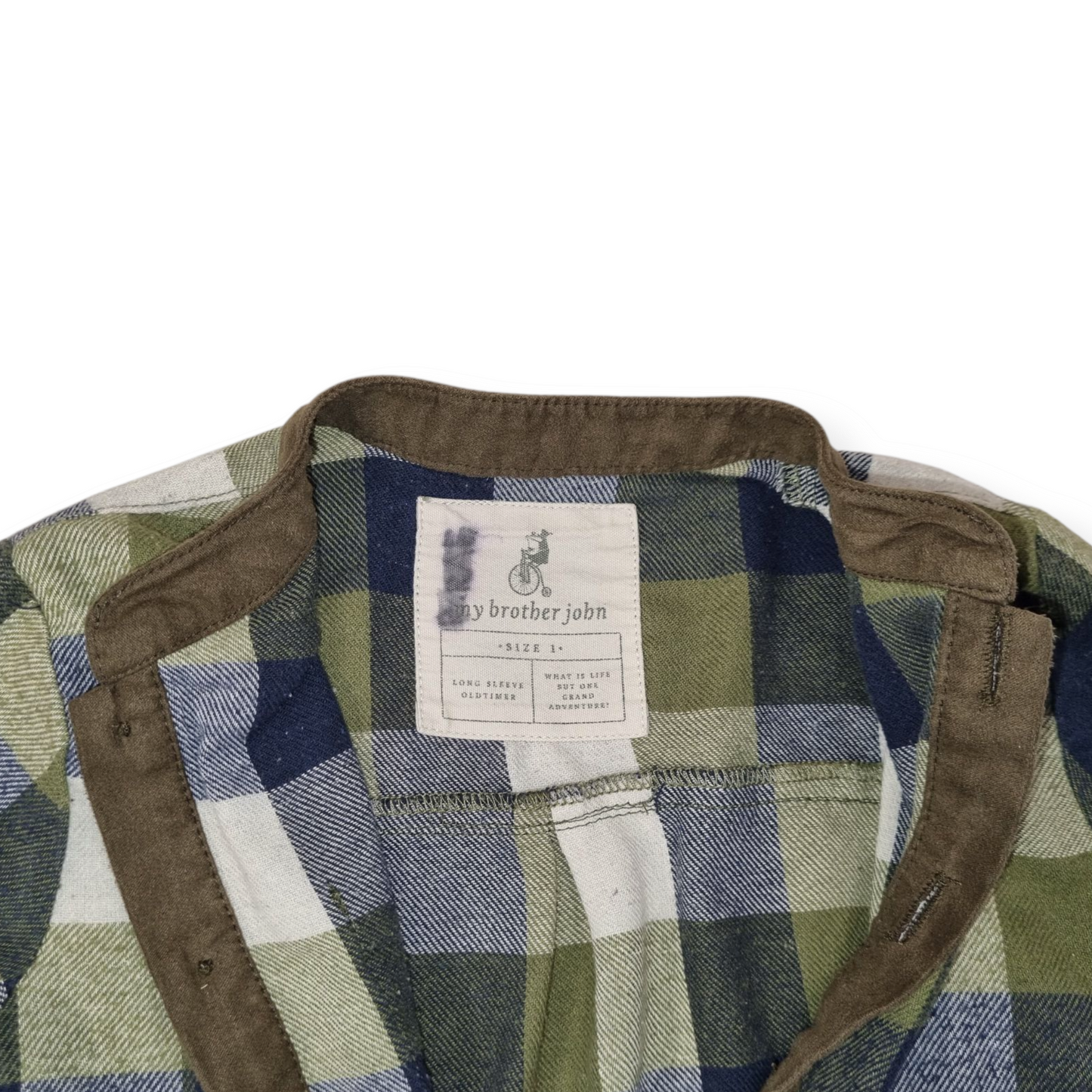 My Brother John - Long Sleeve Checked Shirt - Size 1