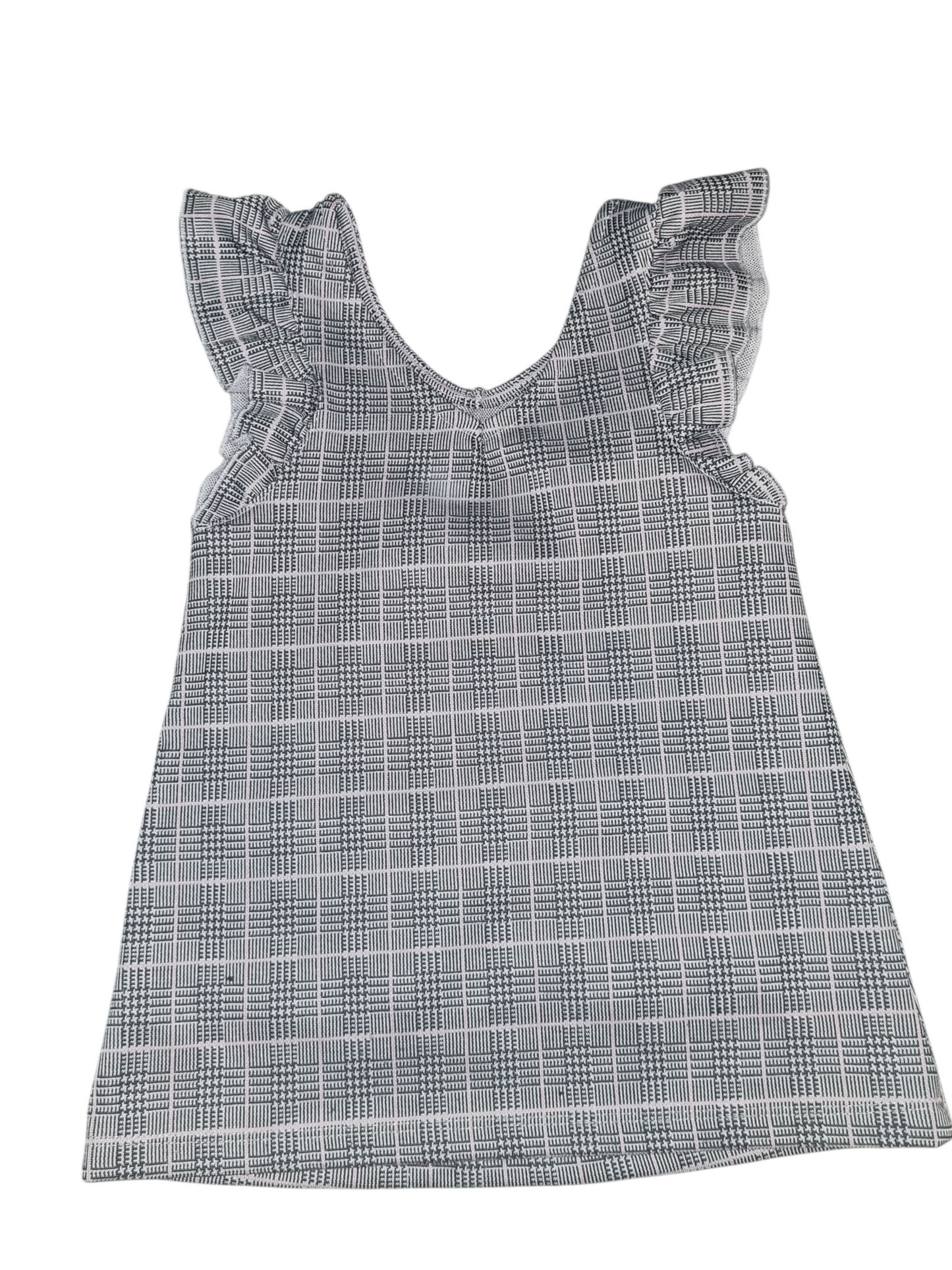 Mini Mango - Black & Pink Check Dress - Size 2