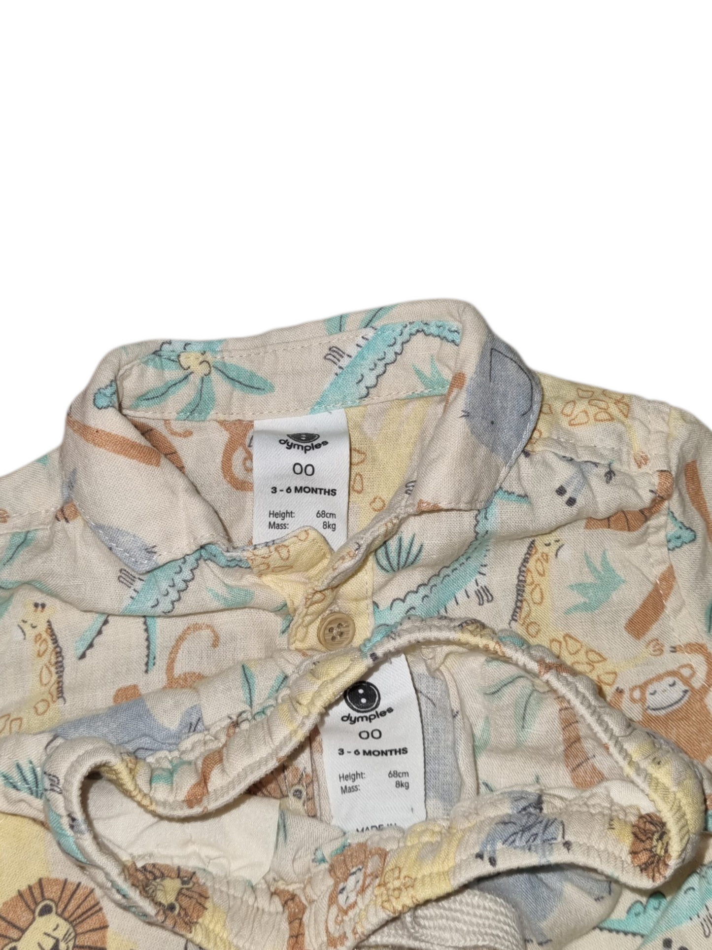 Dymples - Jungle Theme Shirt & Pant Set - Size 00