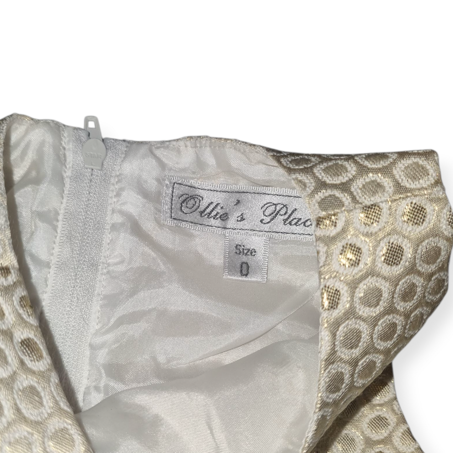 Ollie's Place - Gold Shimmer Dress - Size 0