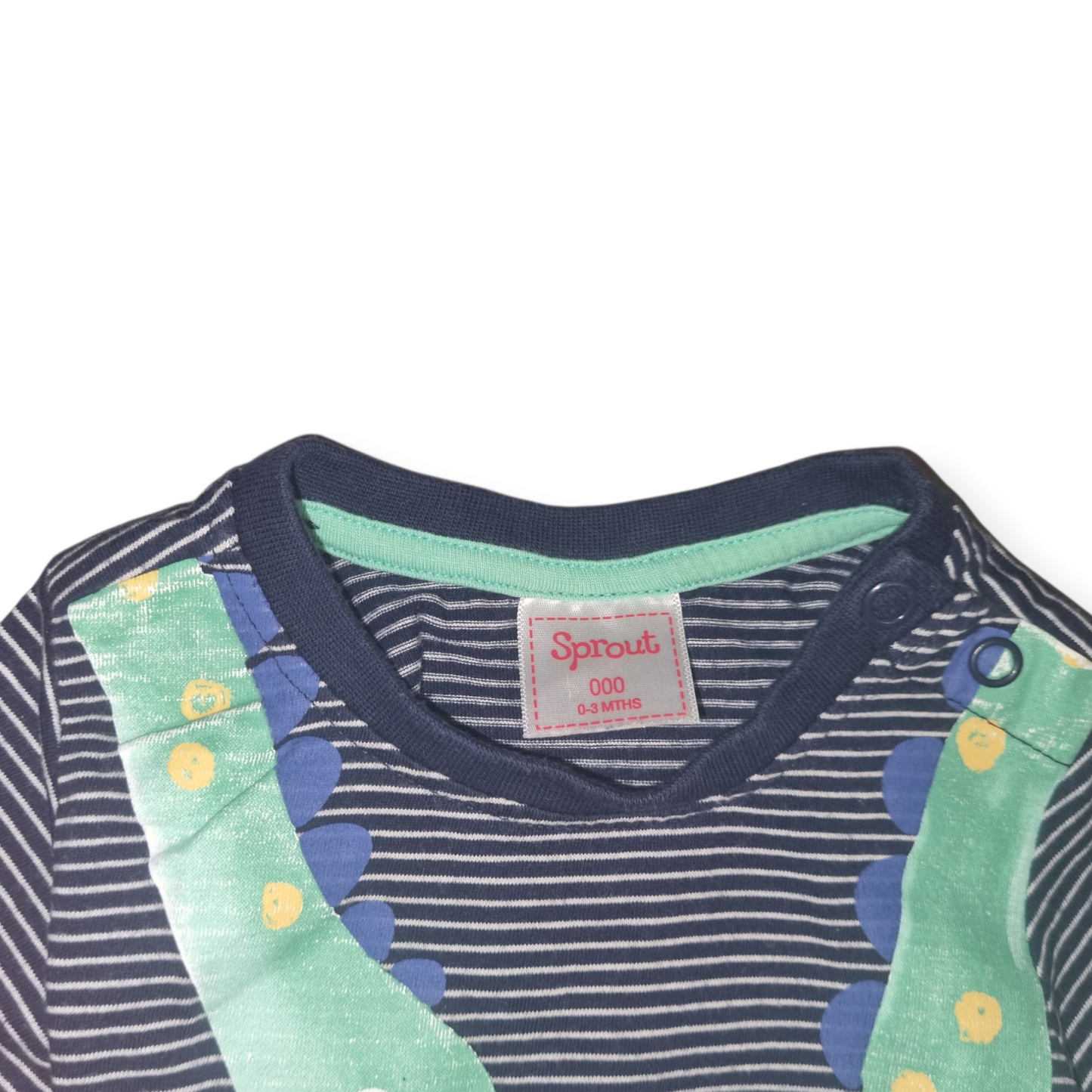 Sprout - Dinosaur Striped T-shirt - Size 000