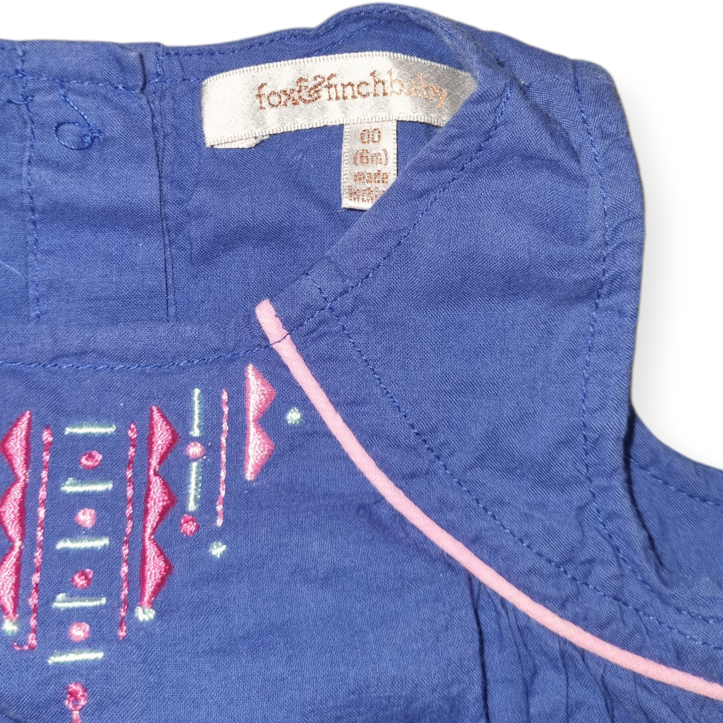 Fox & Finch - Blue & Pink Dress - Size 00