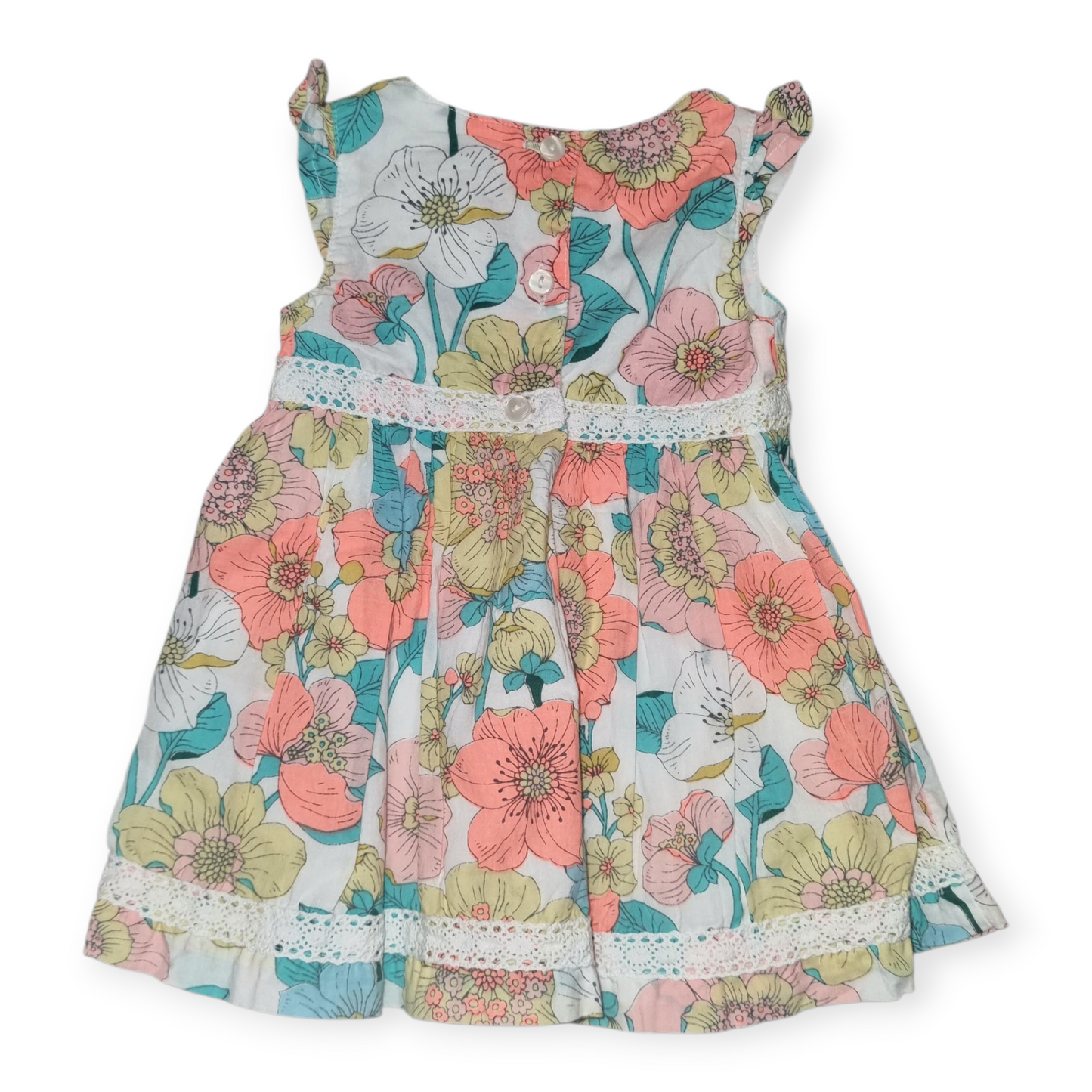 Pumpkin Patch - Bright Floral Dress - Size 000