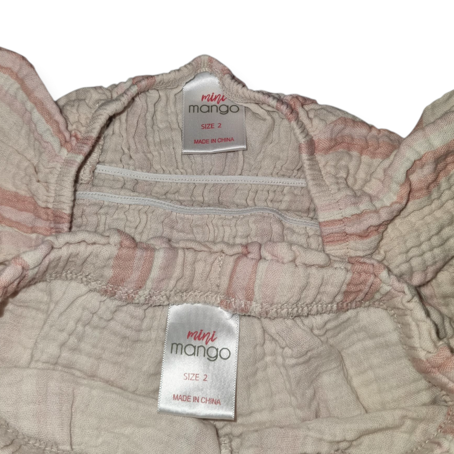 Mini Mango - Striped Linen Set - Size 2