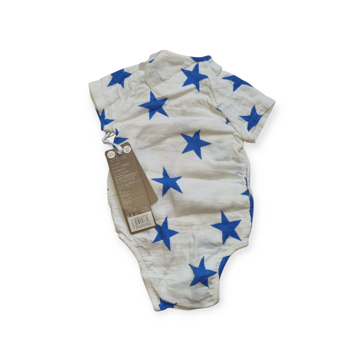 Aden & Anais - Short Sleeve Star Body Suit - Size 000