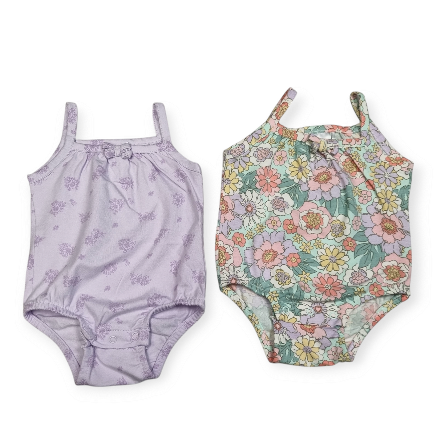Anko - Summer Floral Body Suits 2 pack - Size 0000