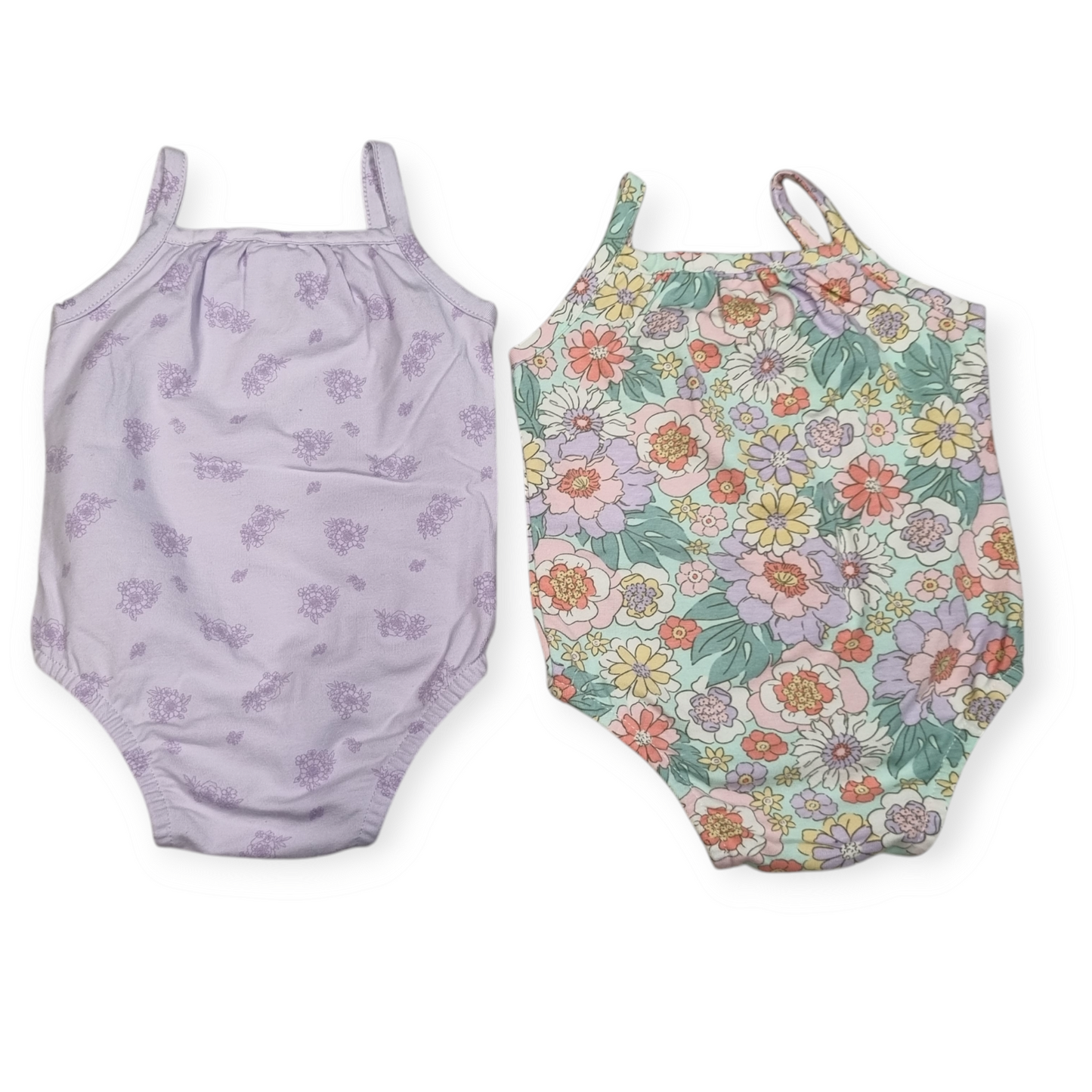Anko - Summer Floral Body Suits 2 pack - Size 0000