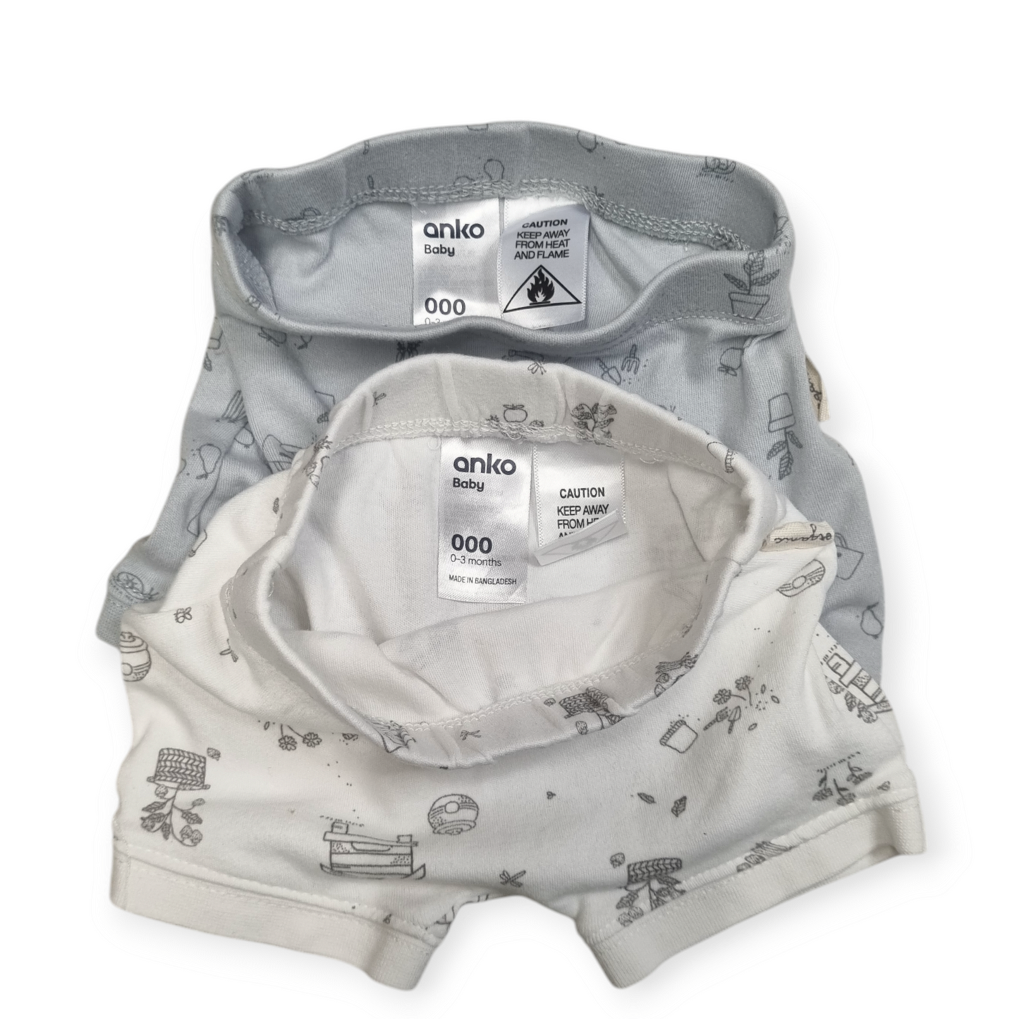Anko - Garden Pattern Shorts 2 pack - Size 000