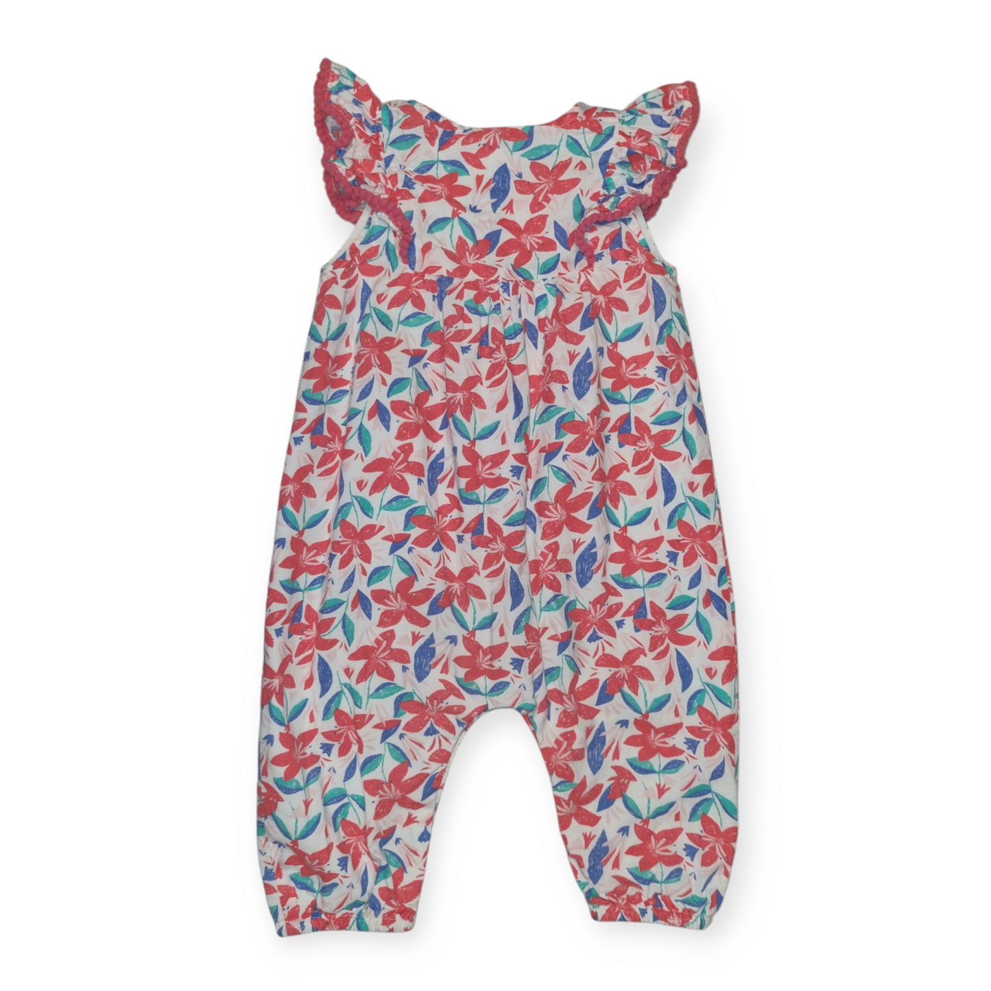 Au Pareil - Floral Jumpsuit - Size 12 months