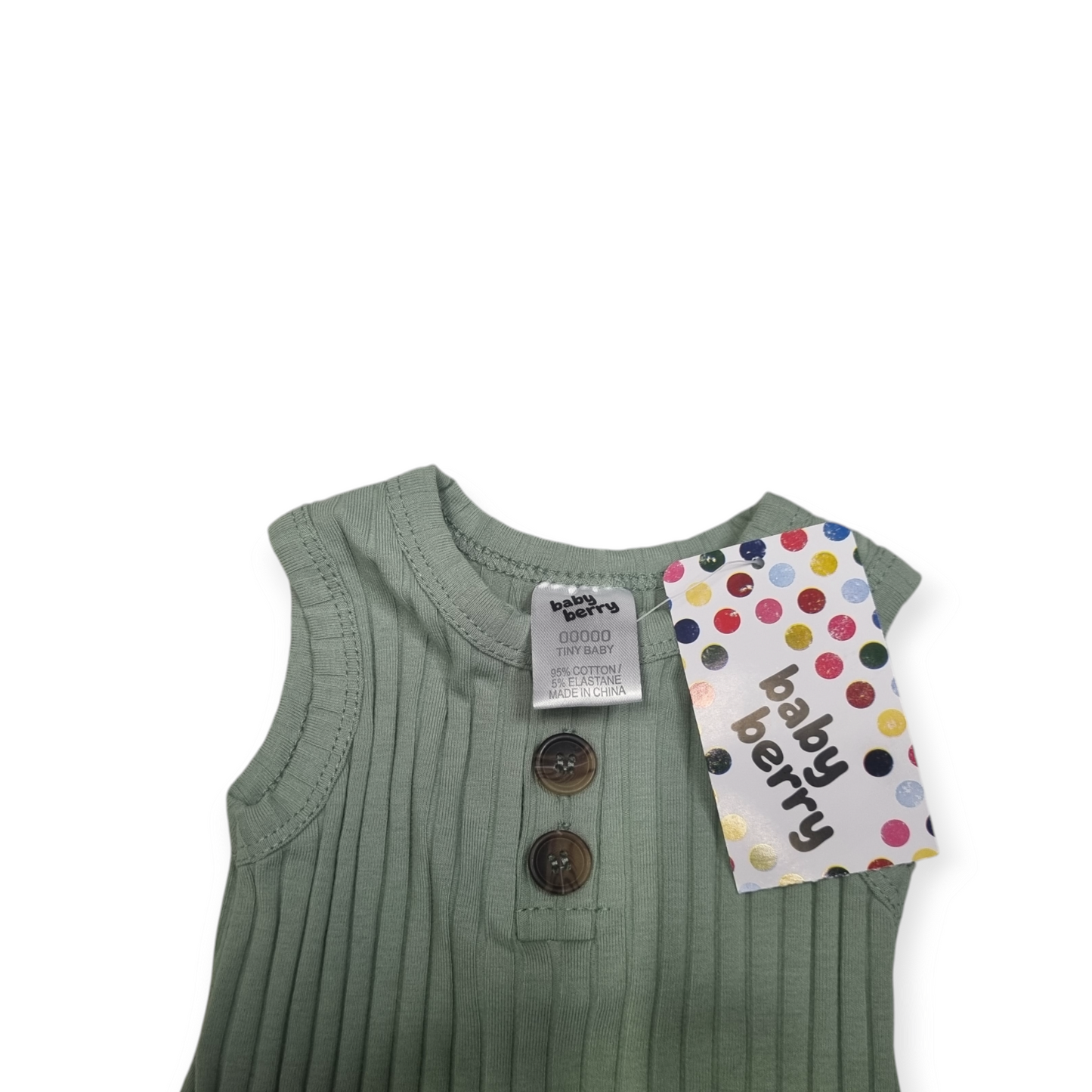 Baby Berry - Green Body suit - Size 00000