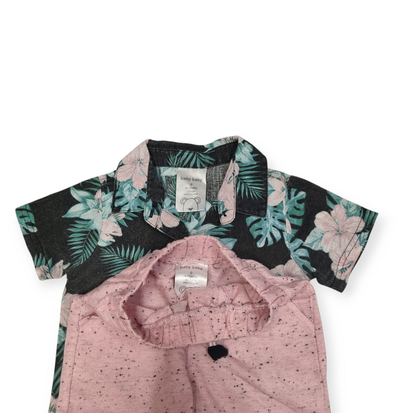 Baby Baby - Pink Hawaiian Set - Size 0