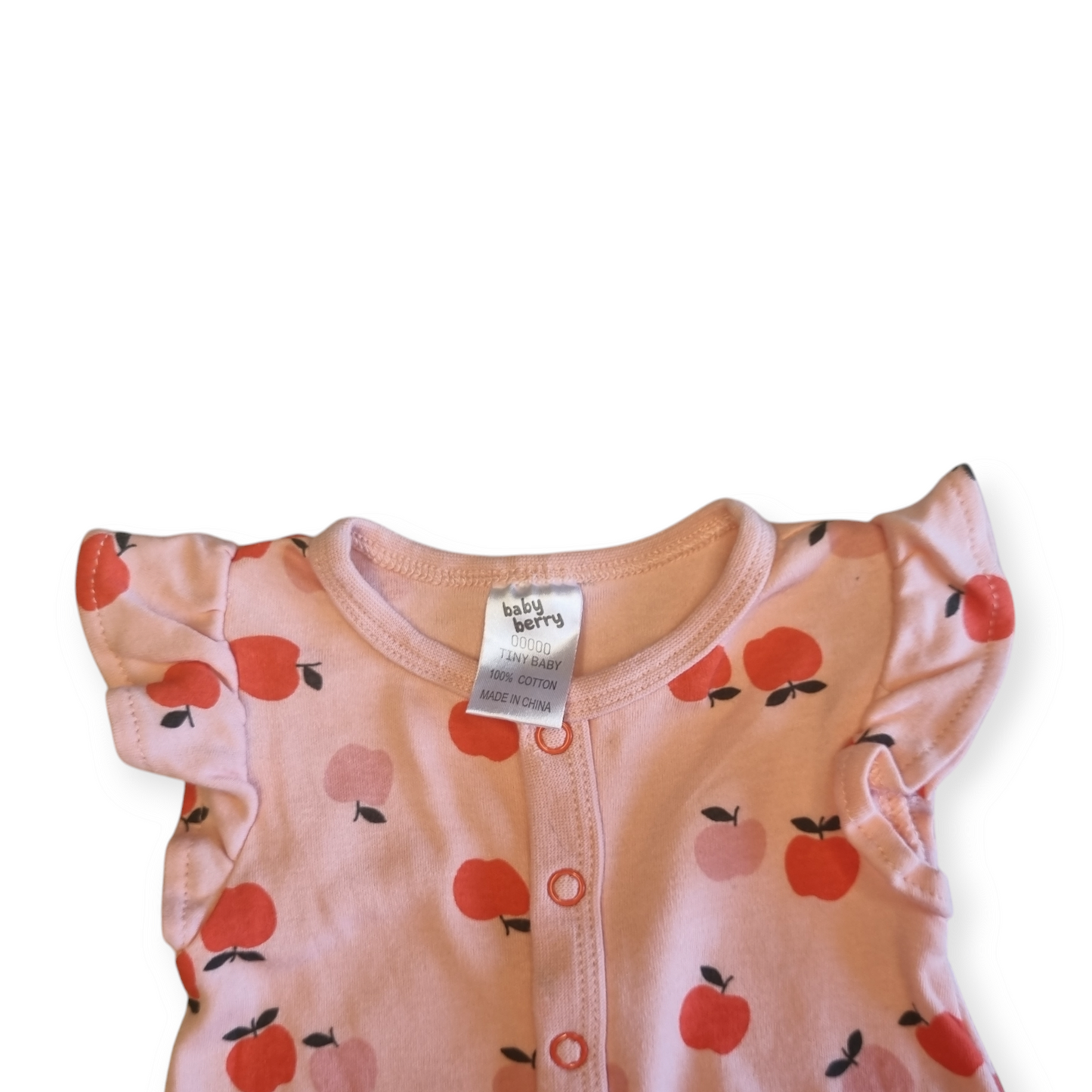 Baby Berry - Apple print jump suit - Size 00000