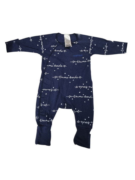 Bonds - Navy Cozy Suit - Size 0000
