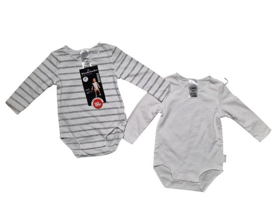 Bonds - Wonderbodies 2 Pack Stripe & White- Size 000