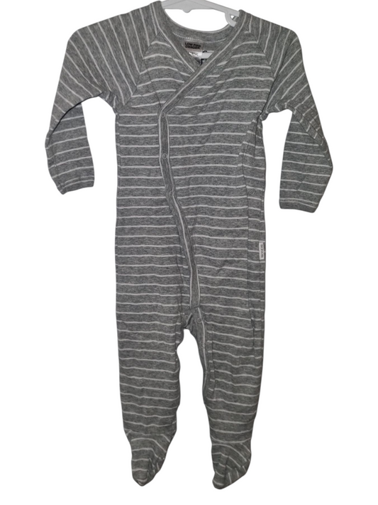 Bonds - Grey Stripe Onesie - Size 0