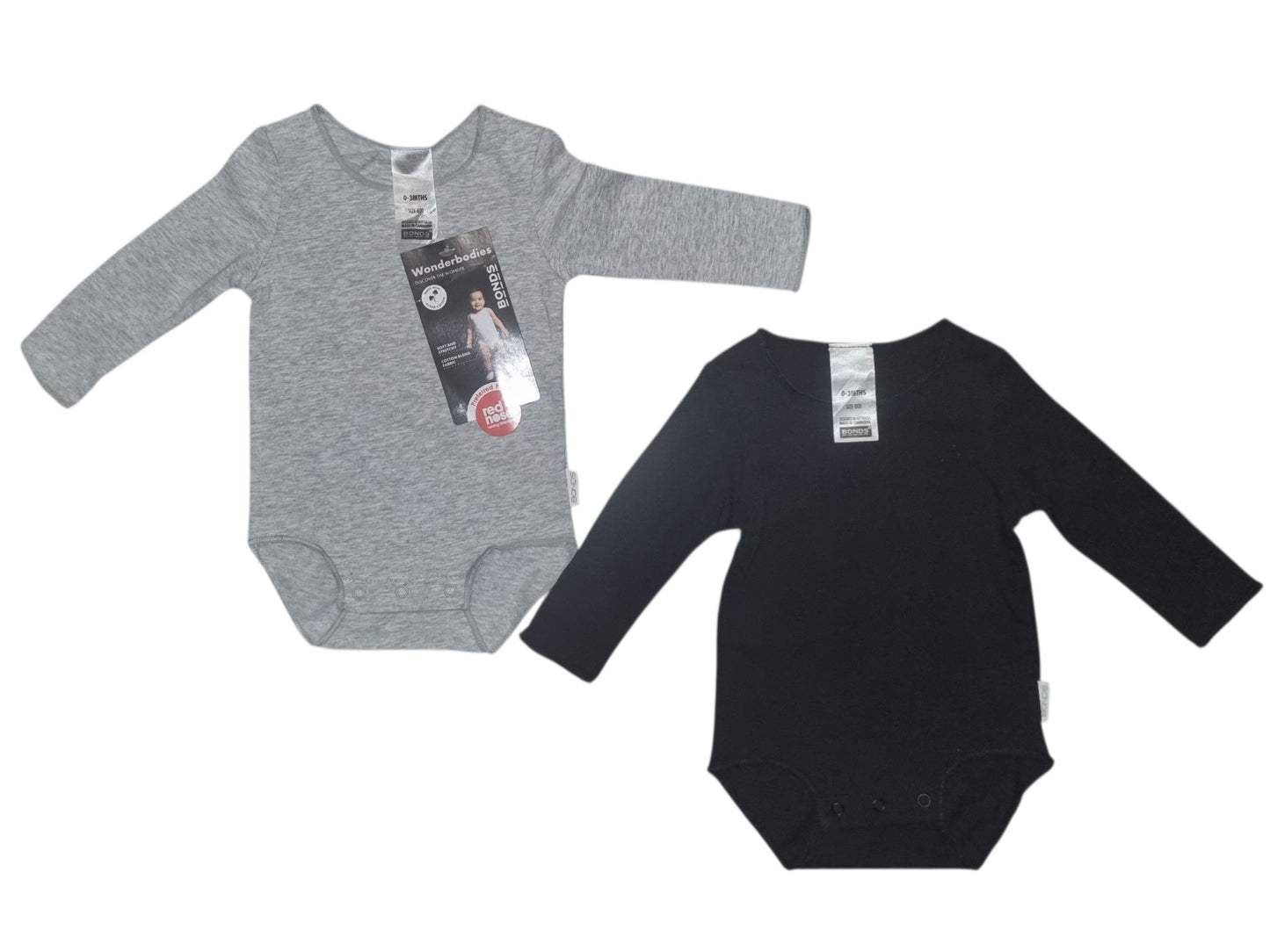 Bonds - Wonderbodies Black & Grey - Size 000