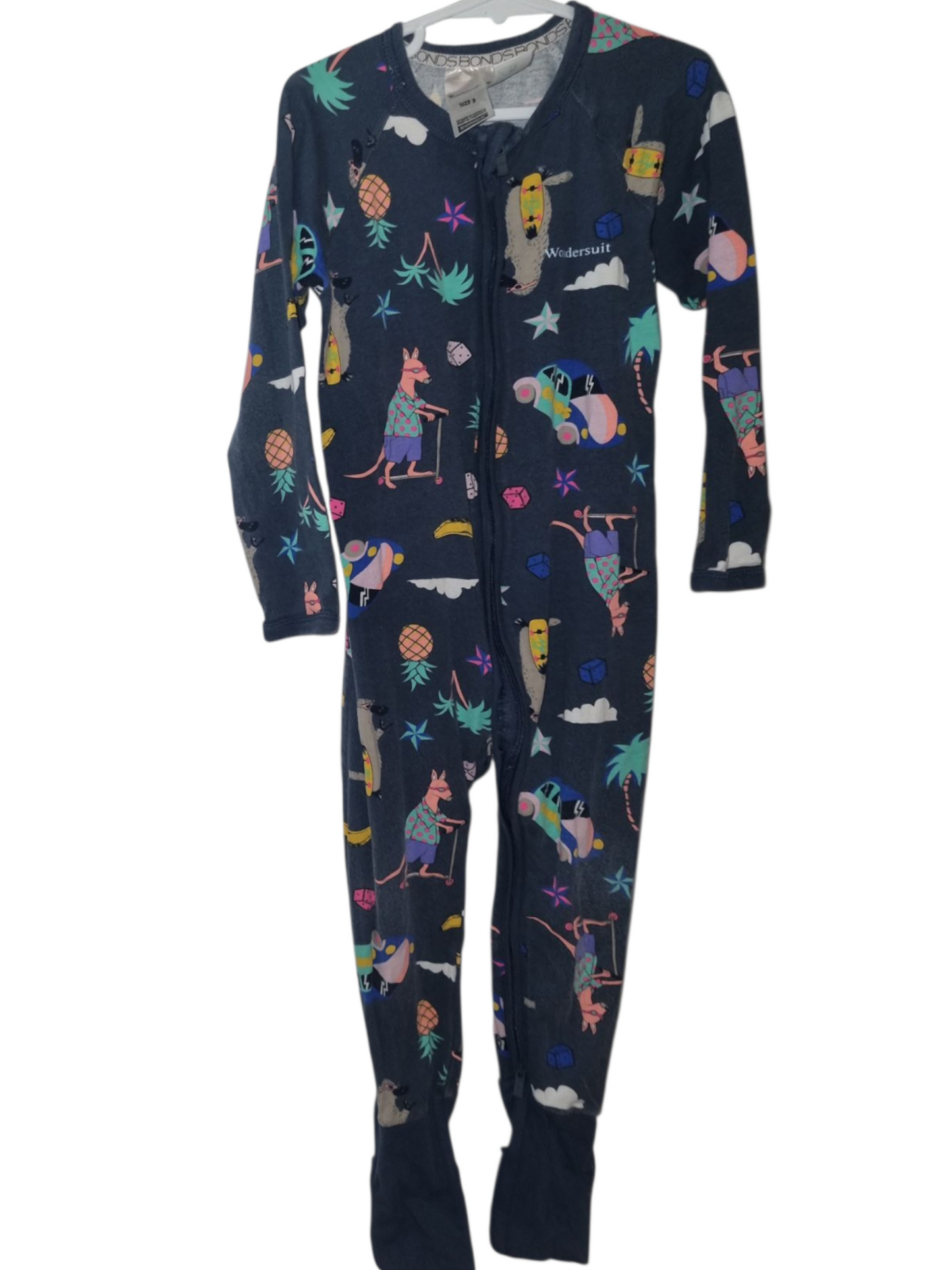 Bonds - Animal Print Wondersuit - Size 3