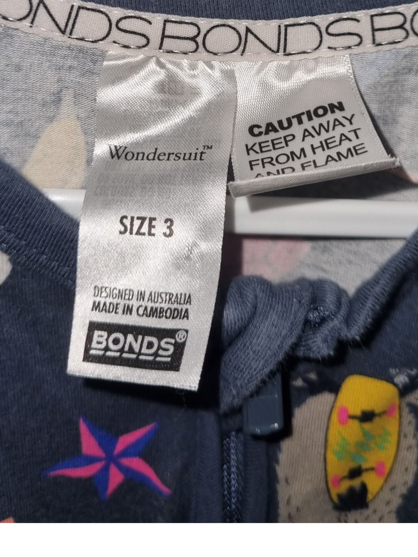 Bonds - Animal Print Wondersuit - Size 3