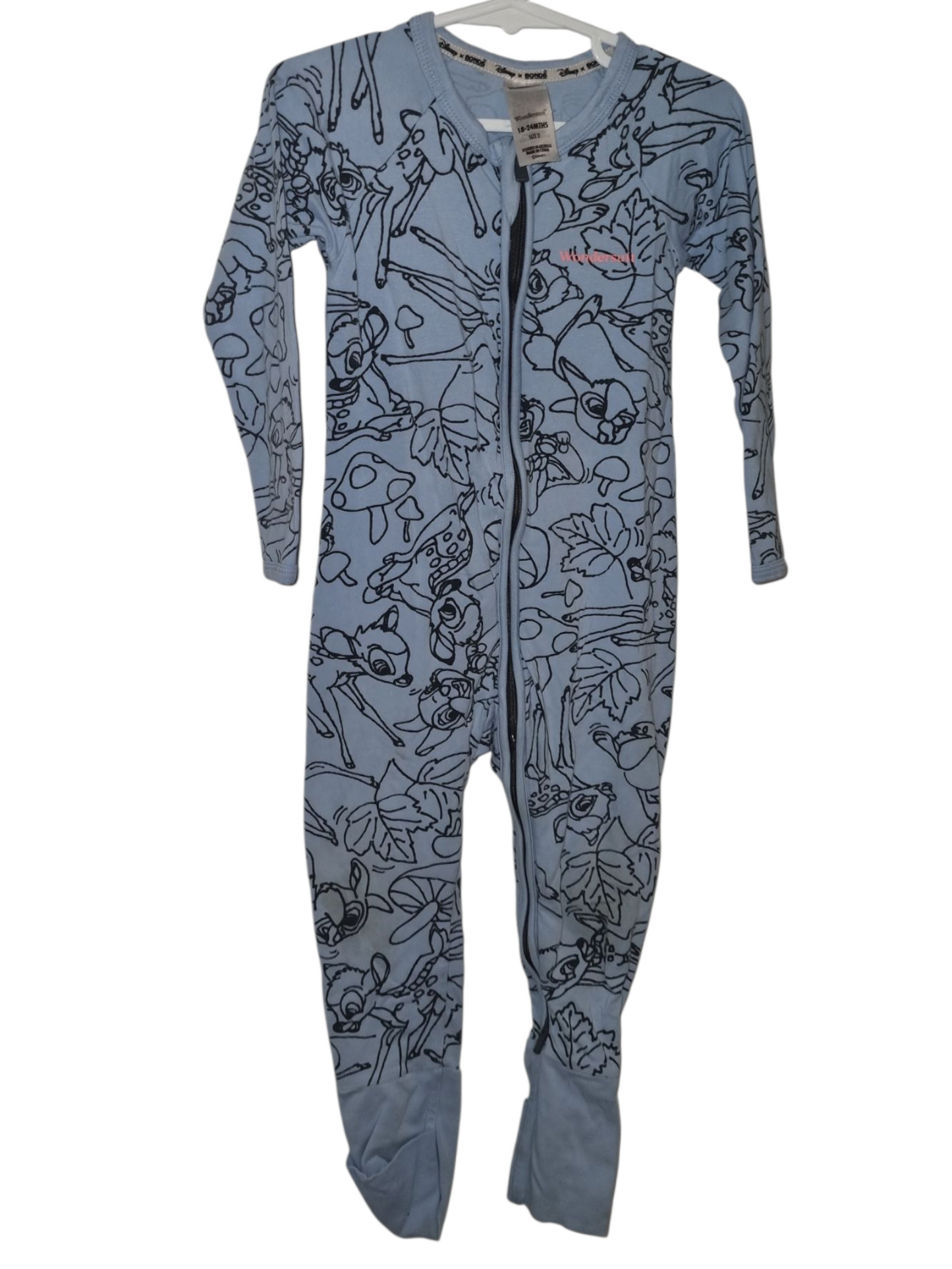 Bonds - Thumper Print Wondersuit - Size 2