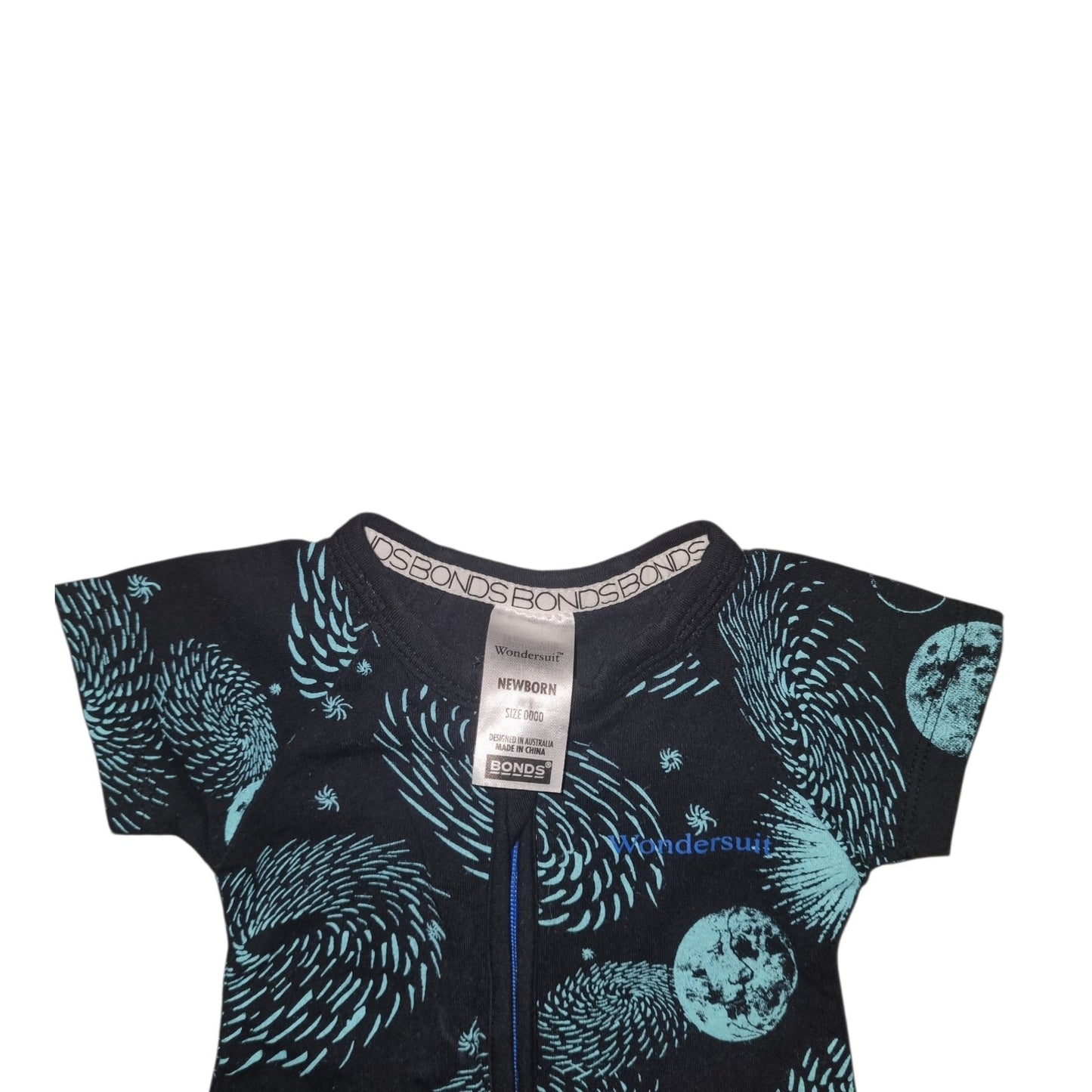 Bonds - Galaxy Pattern Short Sleeve Wondersuit - Size 0000