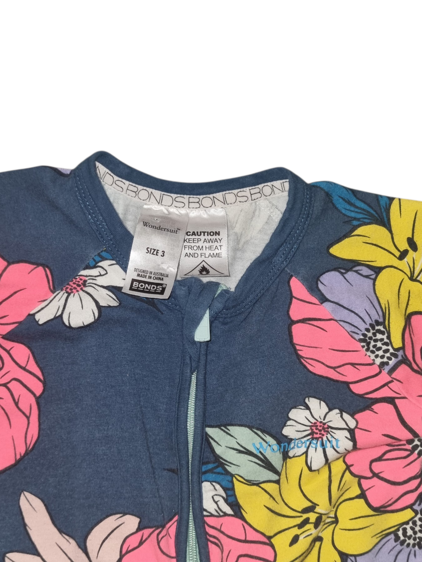 Bonds - Floral Wondersuit - Size 3