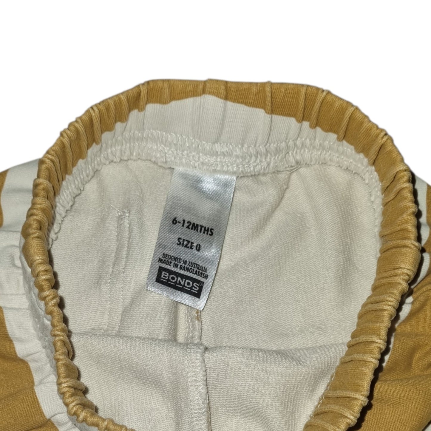 Bonds - Cream & Yellow Stripe Pants - Size 0
