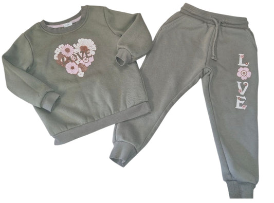 Brilliant Basic - 'Love' Tracksuit Set - Size 3