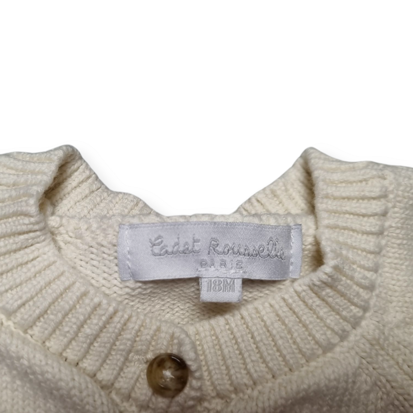 Cadet Rousselle - Cream Knit Jumper - Size 18 Months