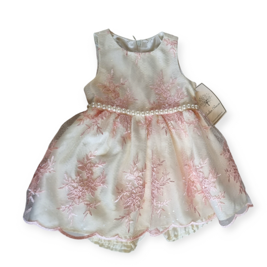 Couture Princess - White & Pink 12 month Dress